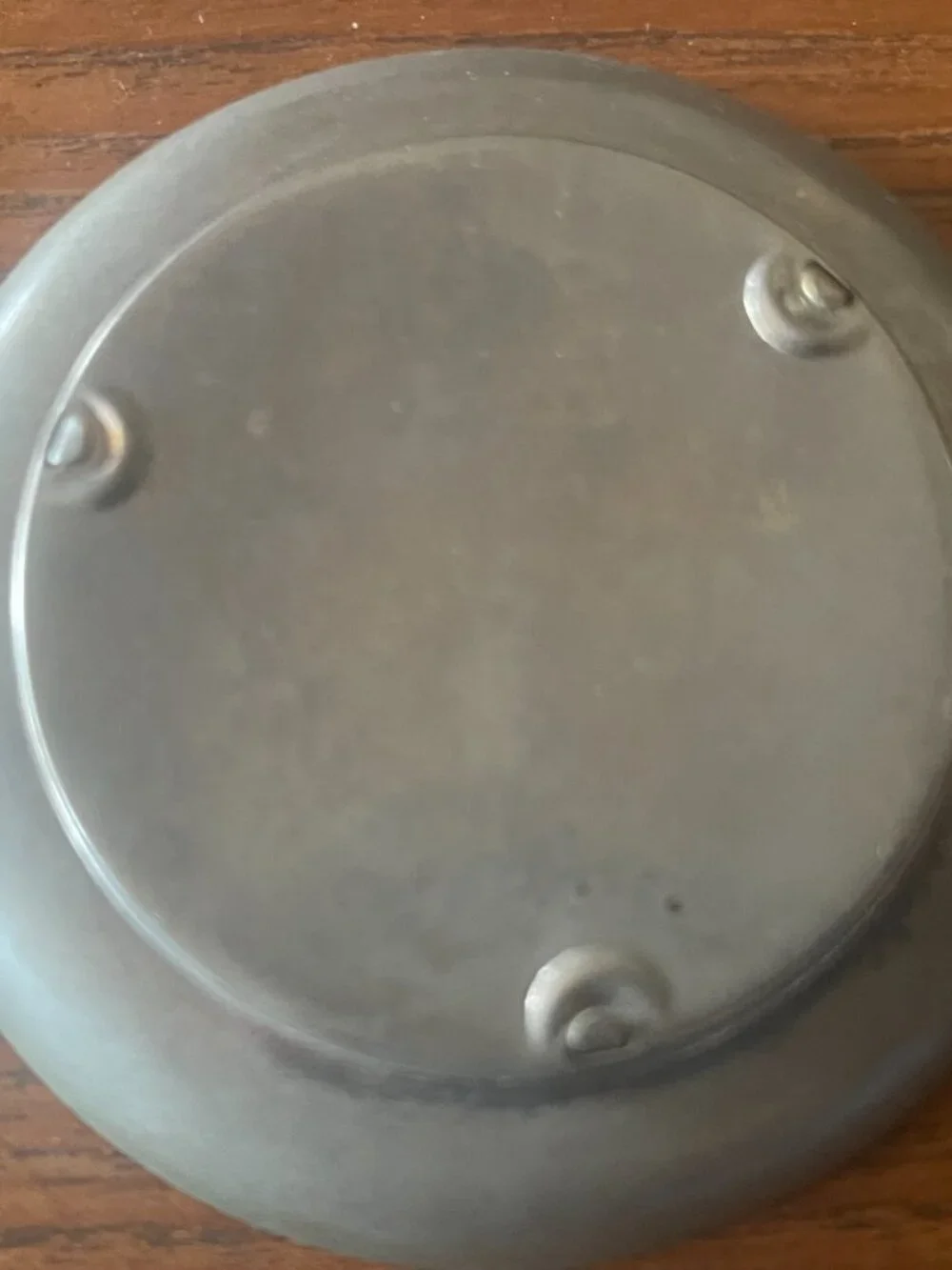 Art Deco Butterfly Reverse Painted Glass Pewter Fish Ash Tray